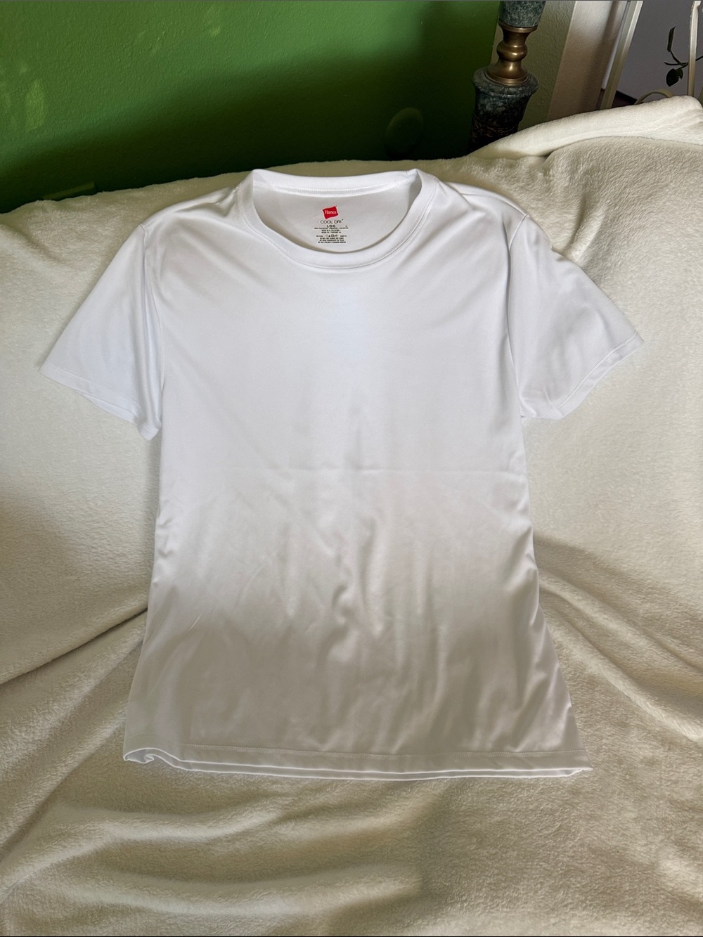 Hanes White Short Sleeve Women's Performance Tee